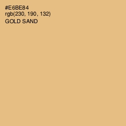 #E6BE84 - Gold Sand Color Image